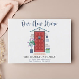 Nuestra nueva tarjeta postal de la puerta delanter