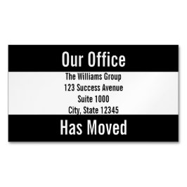 Nuestra oficina ha movido la Invitación en blanco