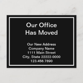 NUESTRA OFICINA SE HA TRASLADADO Anuncio en negro