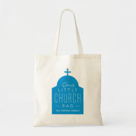 Nuestra pequeña bolsa de la iglesia lindo tote de
