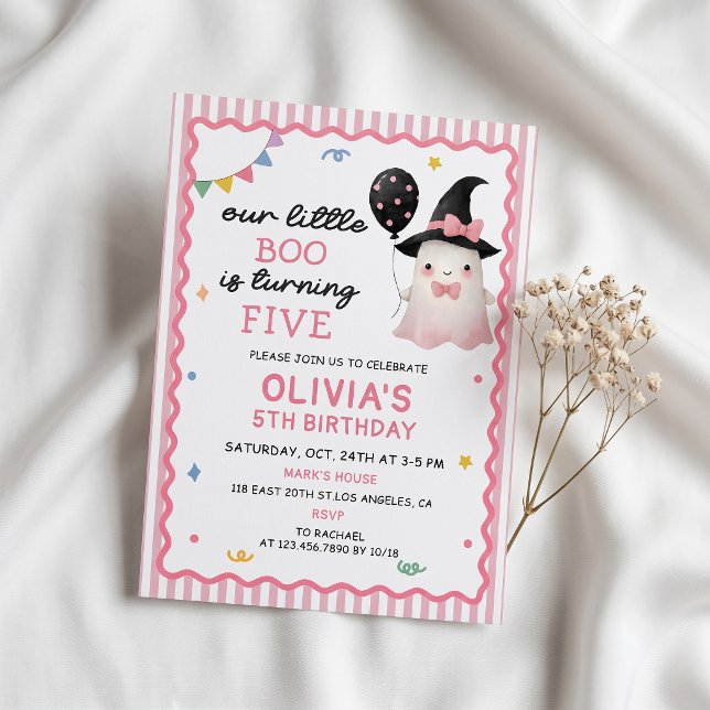 Nuestra pequeña Boo Invitación de cumpleaños de fa (Subido por el creador)