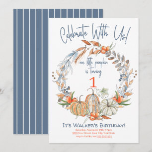 Nuestra pequeña calabaza azul primera invitación d