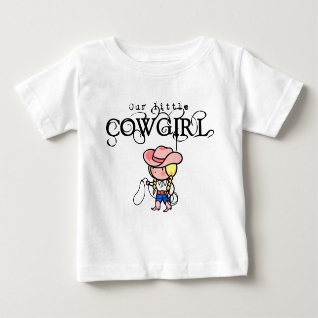 Nuestra Pequeña Camiseta De Vaquera Para Niños (Anverso)