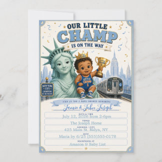 Nuestra pequeña invitación de baby shower para cam