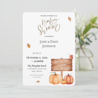 Nuestra pequeña invitación de calabaza a Baby Show