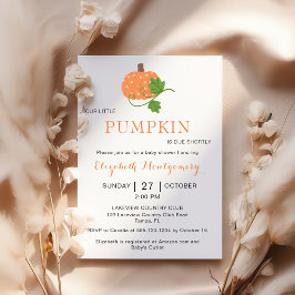 Nuestra pequeña invitación de calabaza a Baby Show