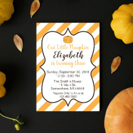 Nuestra pequeña invitación de cumpleaños de calaba