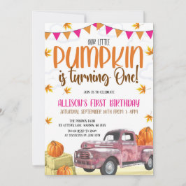 Nuestra pequeña invitación de cumpleaños de calaba