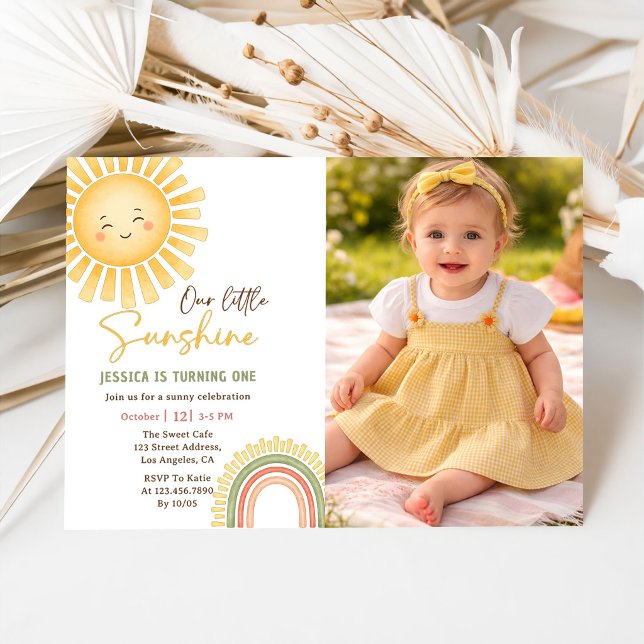 Nuestra pequeña invitación de cumpleaños de sol y  (Subido por el creador)