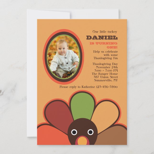 Nuestra pequeña invitación fotográfica de Turquía (Anverso)