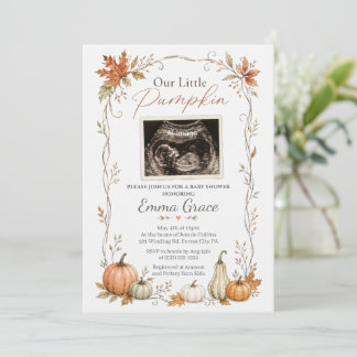 Nuestra pequeña invitación para baby shower de eco