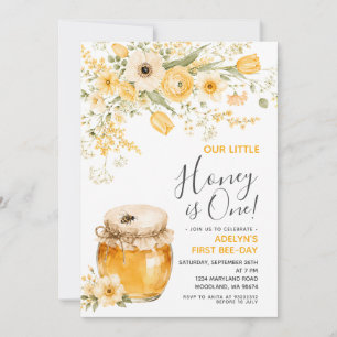 Nuestra Pequeña Miel Cumple Un Año Invitación de C