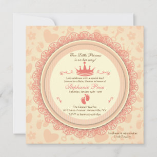 Nuestra pequeña Princesa Baby Shower Invitación