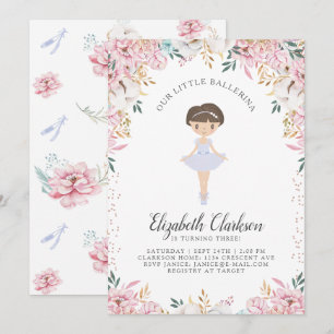 Nuestra pequeña tarjeta de cumpleaños Ballerina