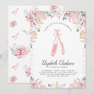 Nuestra pequeña tarjeta de cumpleaños Ballerina