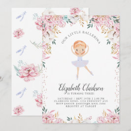 Nuestra pequeña tarjeta de cumpleaños Ballerina