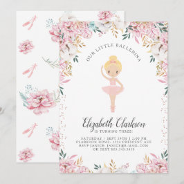 Nuestra pequeña tarjeta de cumpleaños Ballerina