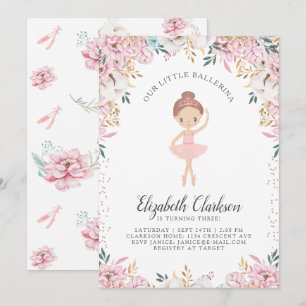 Nuestra pequeña tarjeta de cumpleaños Ballerina