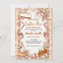 Nuestra pequeña tartaleta Invitación para baby sho