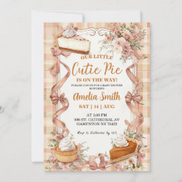 Nuestra pequeña tartaleta Invitación para baby sho