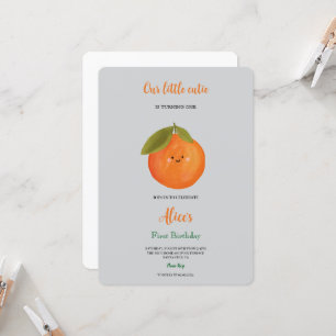 Nuestra pequeña y adorable invitación de cumpleaño