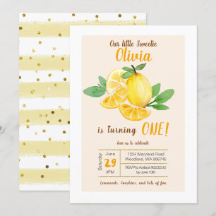 Nuestra pequeña y dulce invitación de cumpleaños.