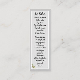 Nuestra plegaria padre Matthew 6:9-13 Tarjeta de m