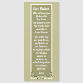 Nuestra plegaria padre Matthew 6:9-13 Tarjeta magn