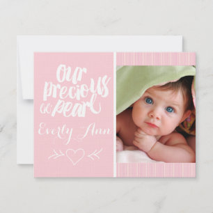 Nuestra preciada Invitación Pearl Baby