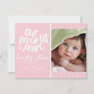 Nuestra preciada Invitación Pearl Baby