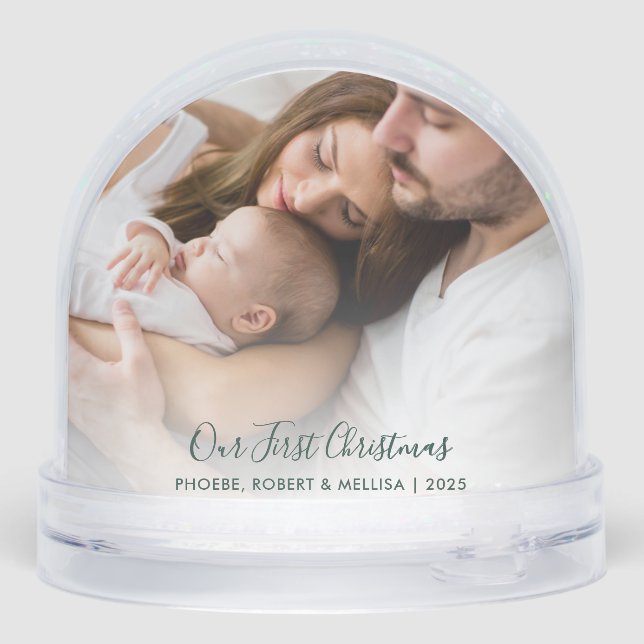Nuestra primera familia navideña y Personalizado d (Reverso)