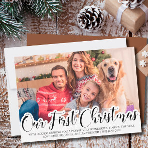 Nuestra primera mano de foto única de Navidad