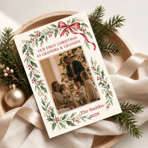 Nuestra primera Navidad como abuela y abuelo Foto