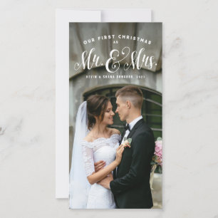 Nuestra primera Navidad como foto de Mr. y Mrs. ne