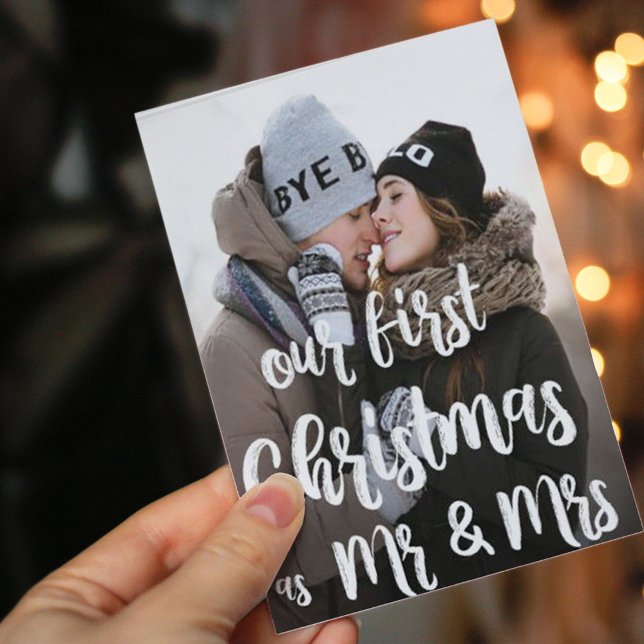 Nuestra primera Navidad como la tarjeta de festivi (Subido por el creador)