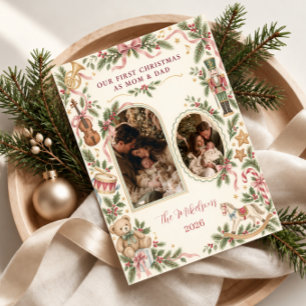 Nuestra primera Navidad como mamá y papá Foto