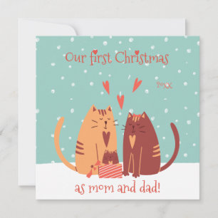¡Nuestra primera Navidad como mamá y papá! Gatos c
