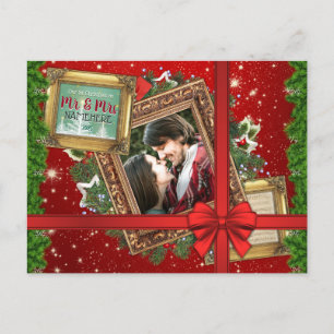 Nuestra primera Navidad como Mr. & Mrs. Gold Frame
