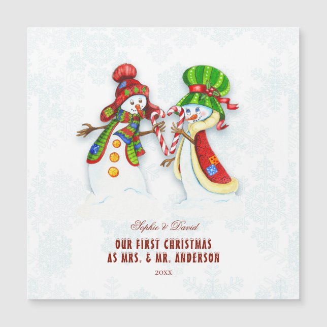 Nuestra Primera Navidad Como Sr. y la Sra. Cute Sn (Anverso)