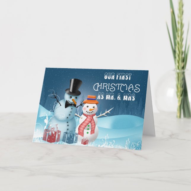 Nuestra Primera Navidad Como Sr. y Mrs. Note (Anverso)