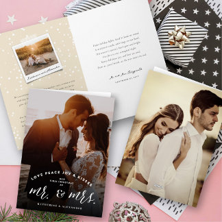 Nuestra Primera Navidad Como Sr. Y Sra. Photo Boda