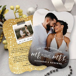 Nuestra Primera Navidad Como Sr. Y Sra. Photo Boda