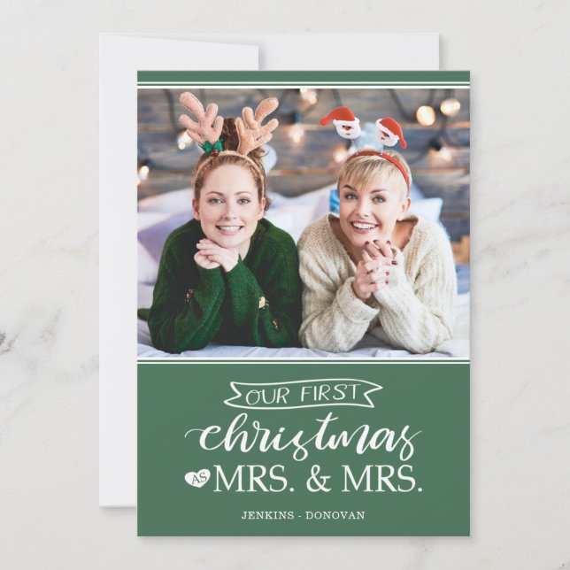 Nuestra primera Navidad como tarjeta de vacaciones (Anverso)