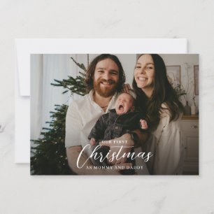 Nuestra primera Navidad con tiras de fotos de mamá