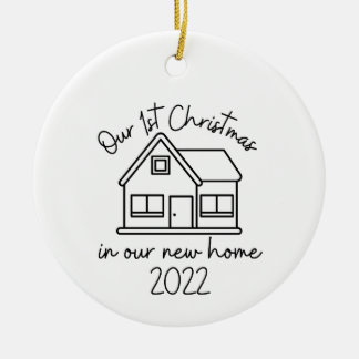 Nuestra primera Navidad en nuestro nuevo ornamento