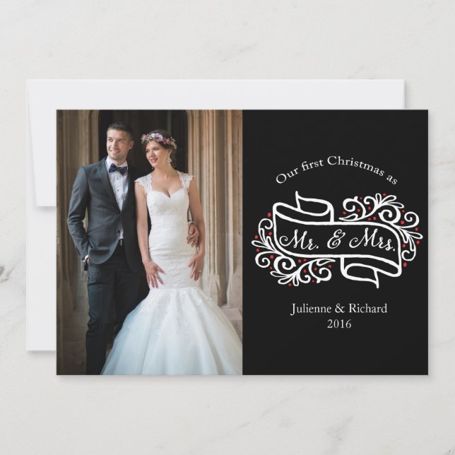 Nuestra primera Navidad juntos, saludo de lesbiana (Anverso)