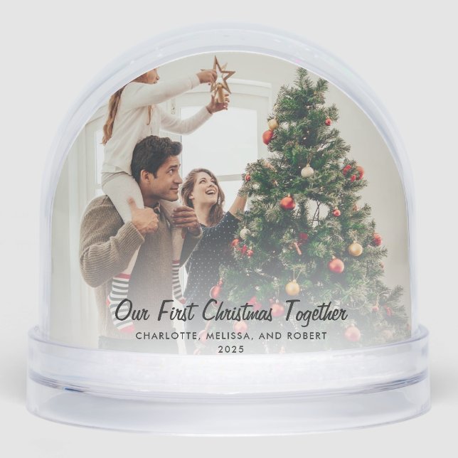 Nuestra primera Navidad juntos y fotos familiares (Anverso)