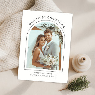 Nuestra primera Navidad recién casados Foto Arco d