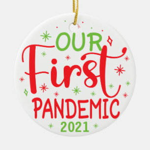 Nuestra primera pandemia 2021 Ornamento cerámico