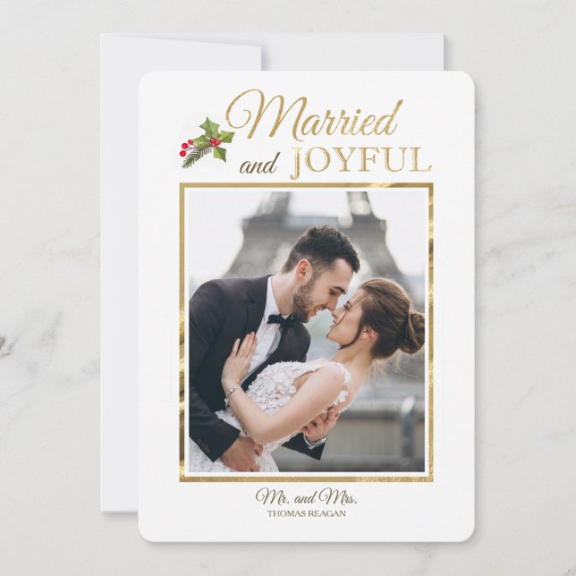 Nuestra primera tarjeta de Navidad (Anverso)